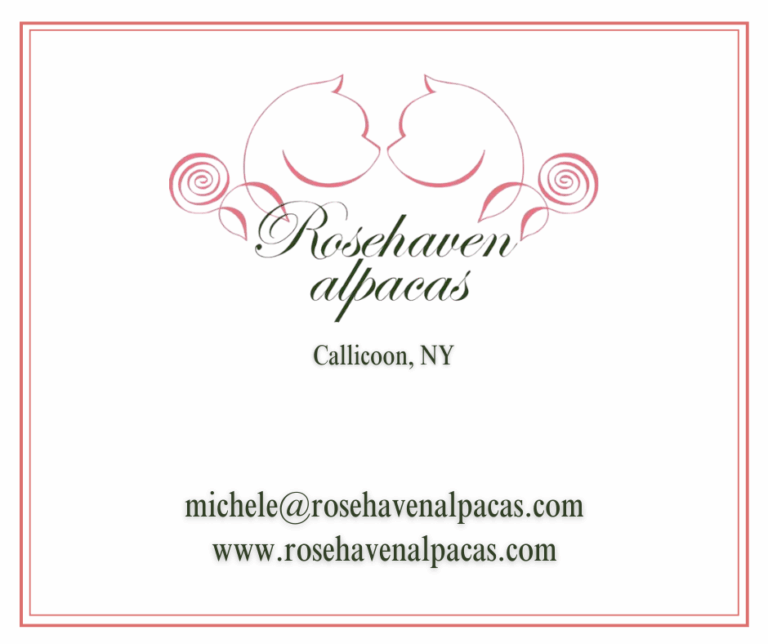 Rosehaven Alpacas - sponsor - Alpaca Showtacular