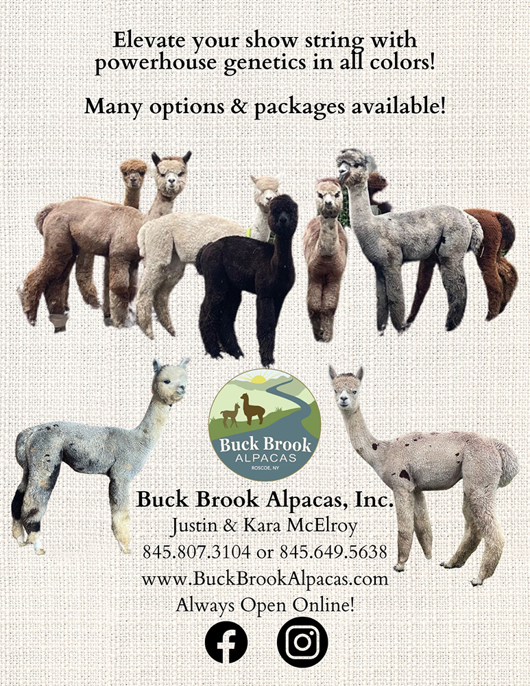 Buck Brook Farm - sponsor - Alpaca Showtacular