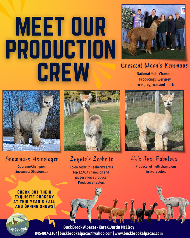 Buck Brook Farm - sponsor - Alpaca Showtacular